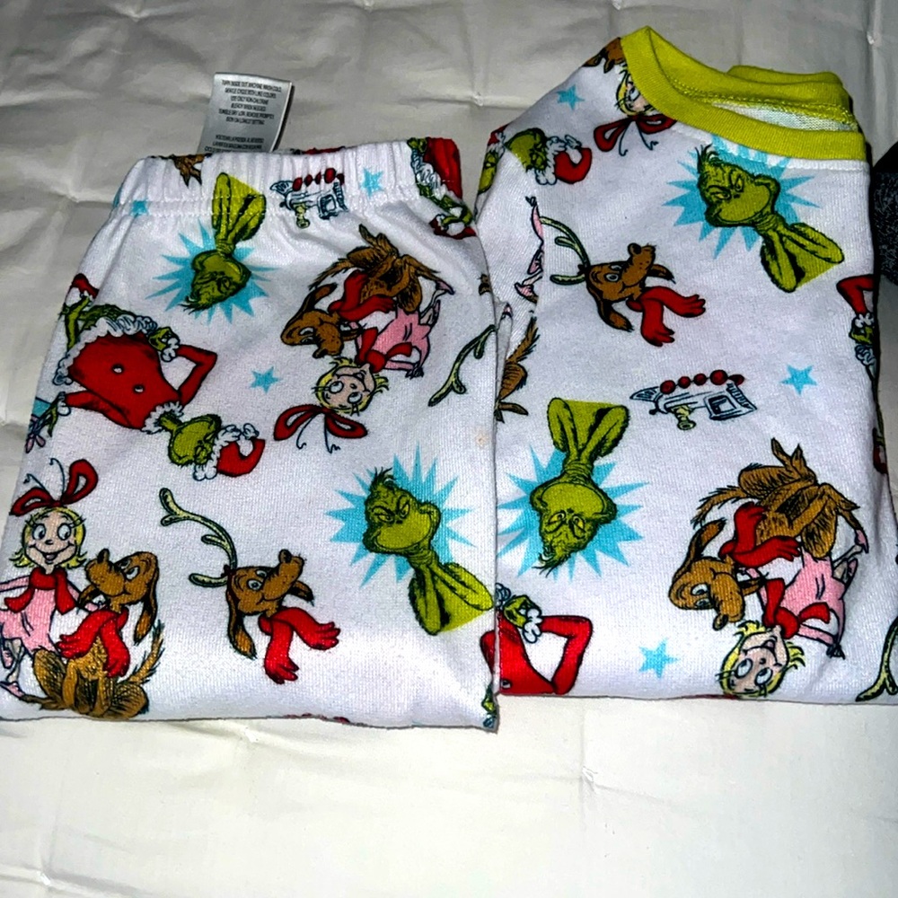 Dr. Seuss Kids Pajama Set - Red, Green, and White